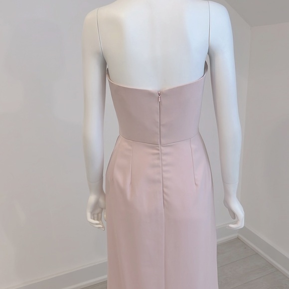 NWT SAMPLE SALE Lela Rose LR221 Blush (pink) size 8 Crepe. PRISTINE - Picture 5 of 7
